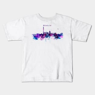 Washington DC Skyline Kids T-Shirt